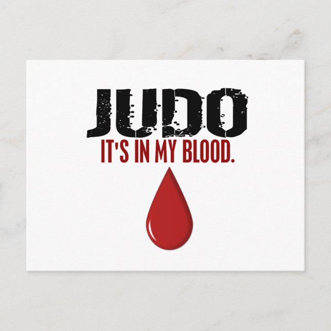 Postal En mi JUDO de sangre (Anverso)