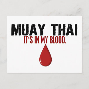 Postal En mi sangre MUAY THAI