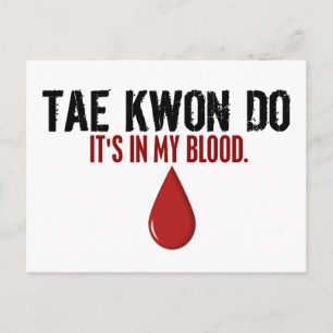 Postal En mi sangre TAE KWON DO