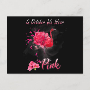 Postal En Octubre Usamos Awa El Cáncer De Mama De Flaming