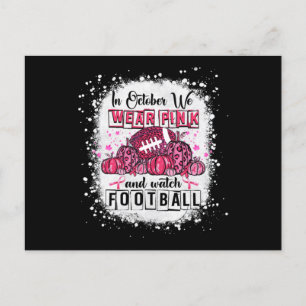 Postal En Octubre Usamos Awa El Cáncer De Mama De Fútbol