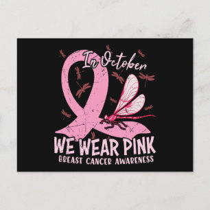 Postal En Octubre Vestimos de Rosa Conciencia del Cáncer 