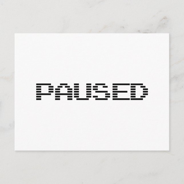 POSTAL EN PAUSA (Anverso)