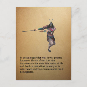 Postal En paz prepárese para la guerra, en…