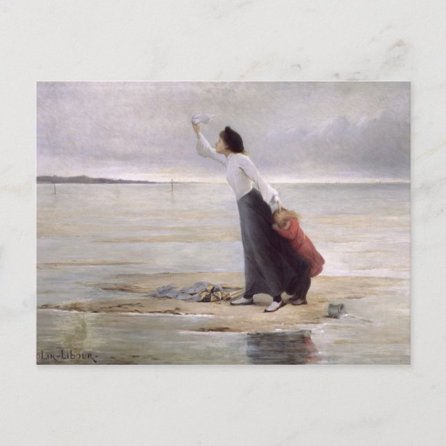 Postal En peligro, la marea creciente (Anverso)