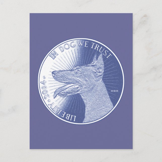 Postal En perro (Anverso)