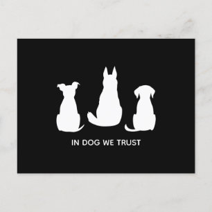 Postal En perros confiamos en los amantes de los perros