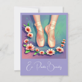 POSTAL " EN POINTE BEAUTY " POSTCARD