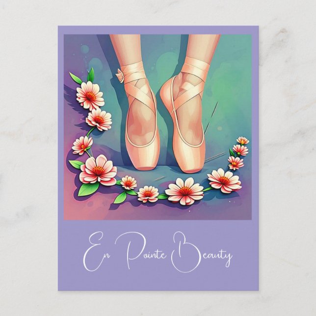 POSTAL " EN POINTE BEAUTY " POSTCARD (Anverso)