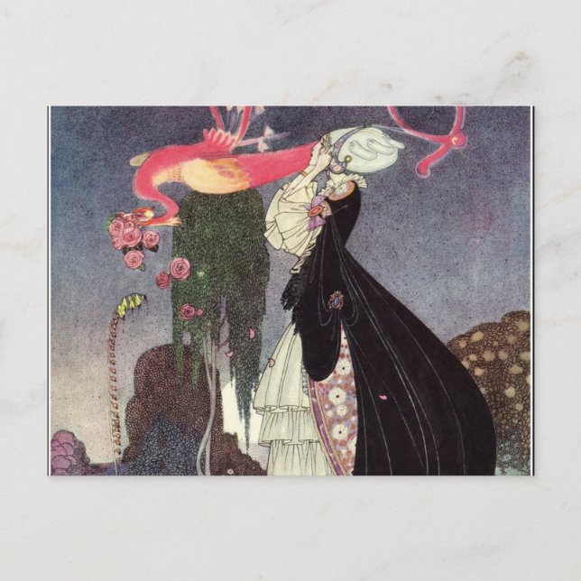 Postal En polvo y Crinoline Kay Nielsen (Anverso)