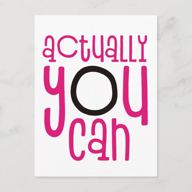 Postal En Realidad, Puedes Alentar La Cita Blanca (Anverso)