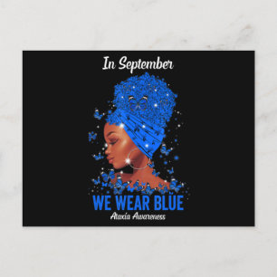 Postal En Septiembre Usamos Azul Para Ataxia Awareness Bl