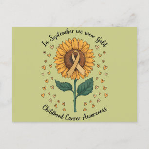 Postal En Septiembre Usamos Oro Conciencia del Cáncer Inf