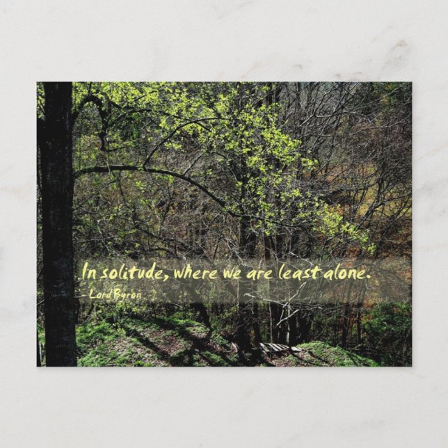 Postal En soledad... (Anverso)