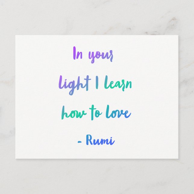 Postal En Su Luz (Anverso)