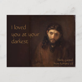 Postal En su más oscuro CC0407 Rembrandt Jesus