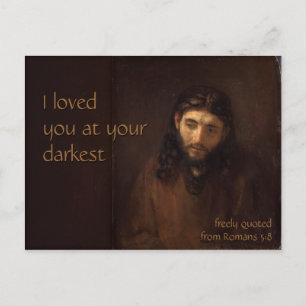 Postal En su más oscuro CC0407 Rembrandt Jesus