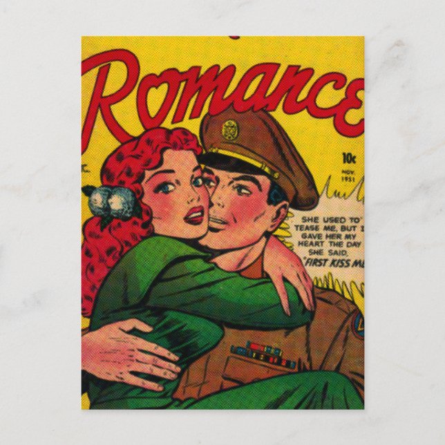 Postal En sus brazos (Anverso)