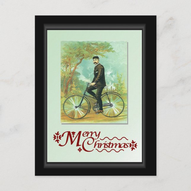 Postal En tu bicicleta (Anverso)