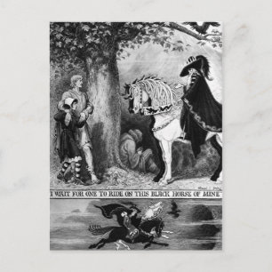 Postal En un caballo pálido