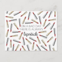 "En un mal día, siempre hay lápiz labial"