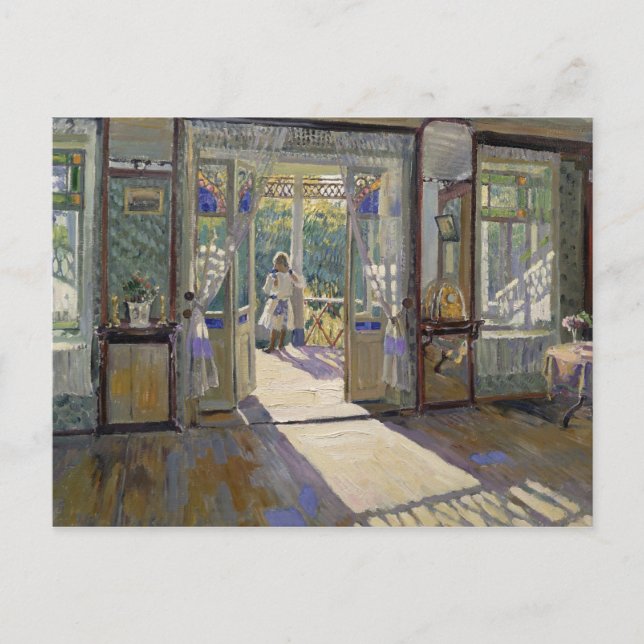 Postal En una casa, 1913 (Anverso)