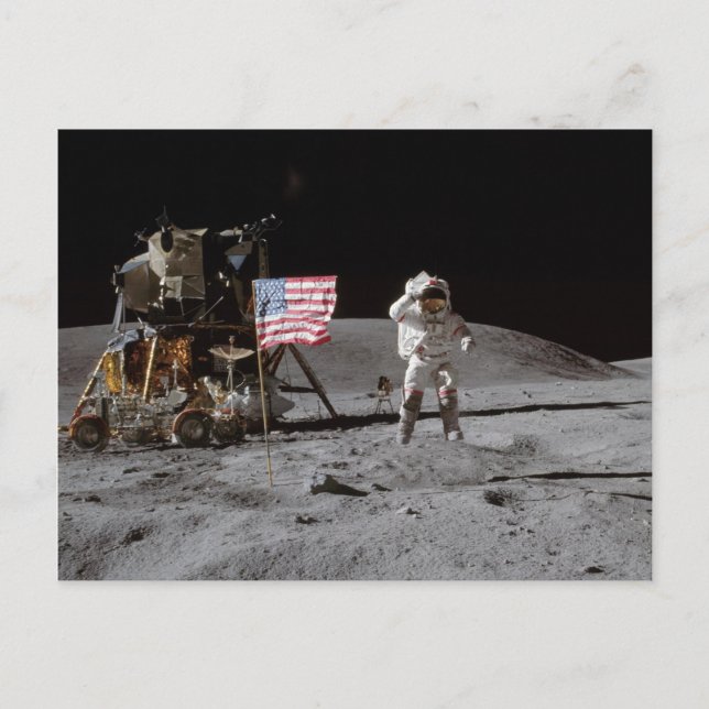 Postal En una marcha sur la Lune (Anverso)