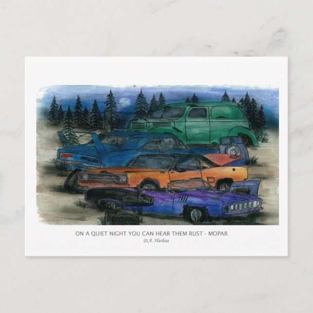 POSTAL EN UNA NOCHE TRANQUILA PODRÁ OÍRSELOS RUSO - MOPAR (Anverso)