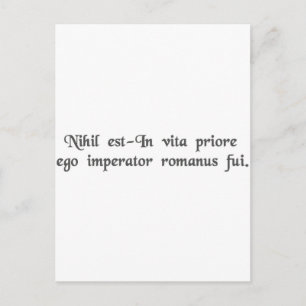 Postal En una vida anterior fui emperador romano.