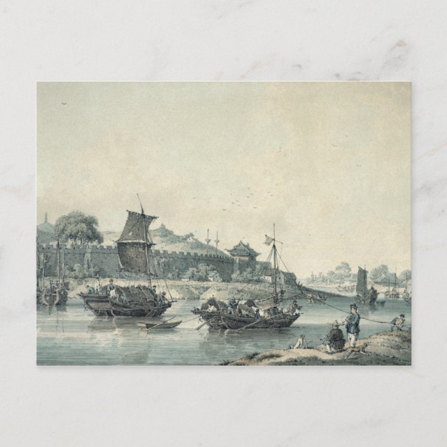 Postal En uno de los ríos de China (Anverso)