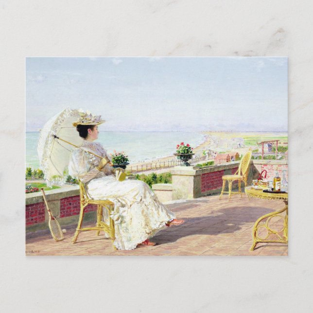 Postal En vacaciones (Anverso)