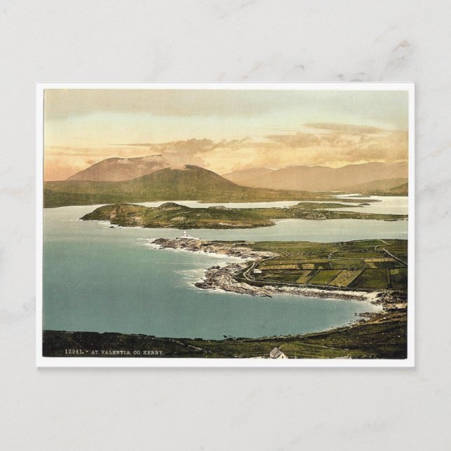 Postal En Valentia. Co. Kerry, Irlanda rara fotocámara (Anverso)