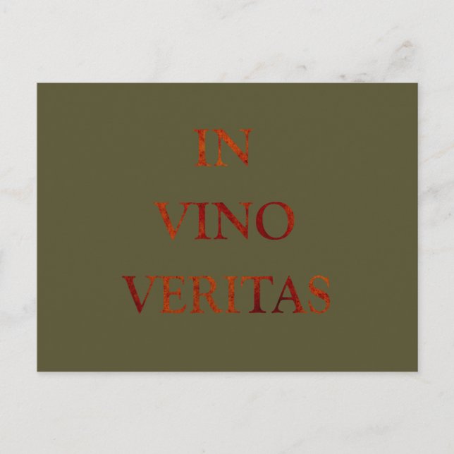 Postal En vino veritas (Anverso)