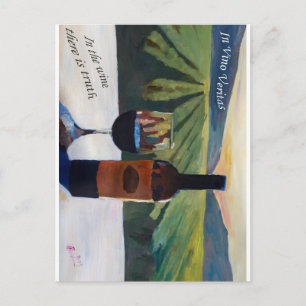 Postal En Vino Veritas - La verdad está en el vino
