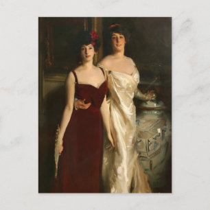 Postal Ena y Betty hijas por John Singer Sargent