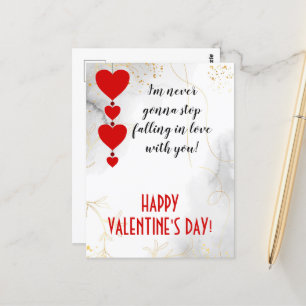 Postal Enamorándose de usted, San Valentín