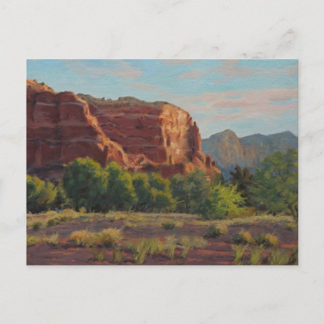 Postal Encantadora escena del acantilado a primera hora d (Anverso)