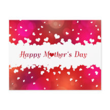 Encantadores corazones felices del día de la madre