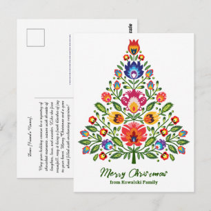 Postal Encantamiento folclórico: Navidades inspirados en 