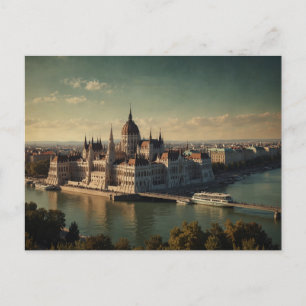 Postal Encanto de Budapest retro