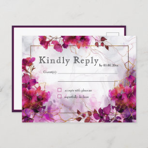 Postal Encanto de Fuchsia: acuarela