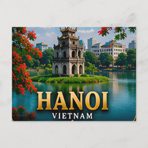 Postal Encanto Lacustre de Hanoi Patrimonio Vietnamita