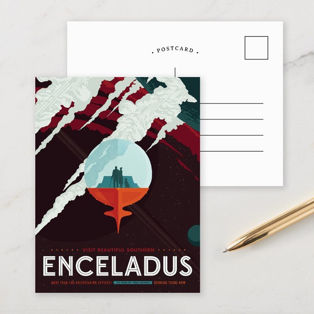 Postal Enceladus | Visiones del futuro de la NASA (Subido por el creador)