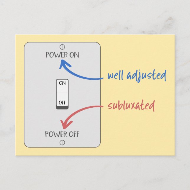 Postal Encienda su vida con quiropráctica, quiropráctico (Anverso)