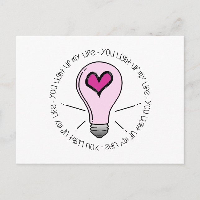 Postal Encienden mi vida (Anverso)