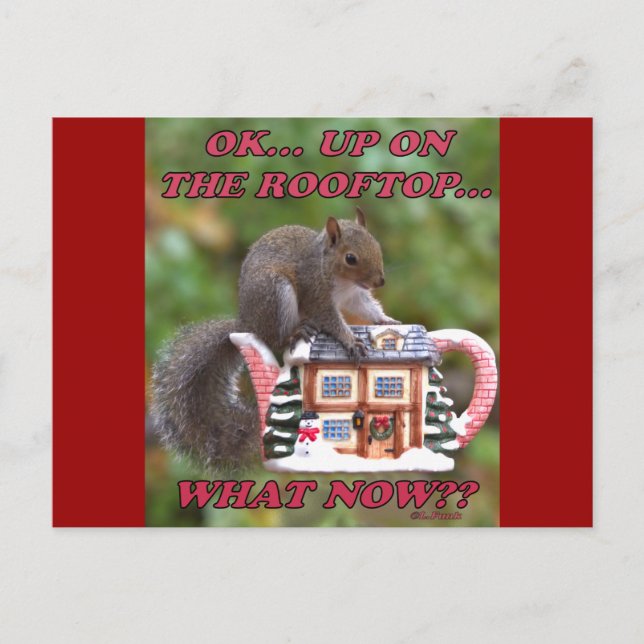 Postal Encima en del tejado (Anverso)