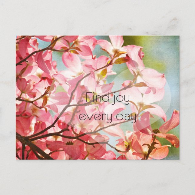 Postal Encontrar alegría (Anverso)