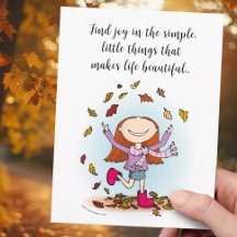 Encontrar alegría en las cosas simples, pequeñas c