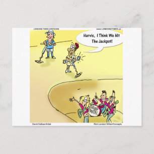 Postal Encontrar fuertes Metalizado regalos divertidos, t