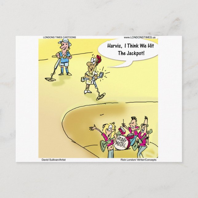 Postal Encontrar fuertes Metalizado regalos divertidos, t (Anverso)